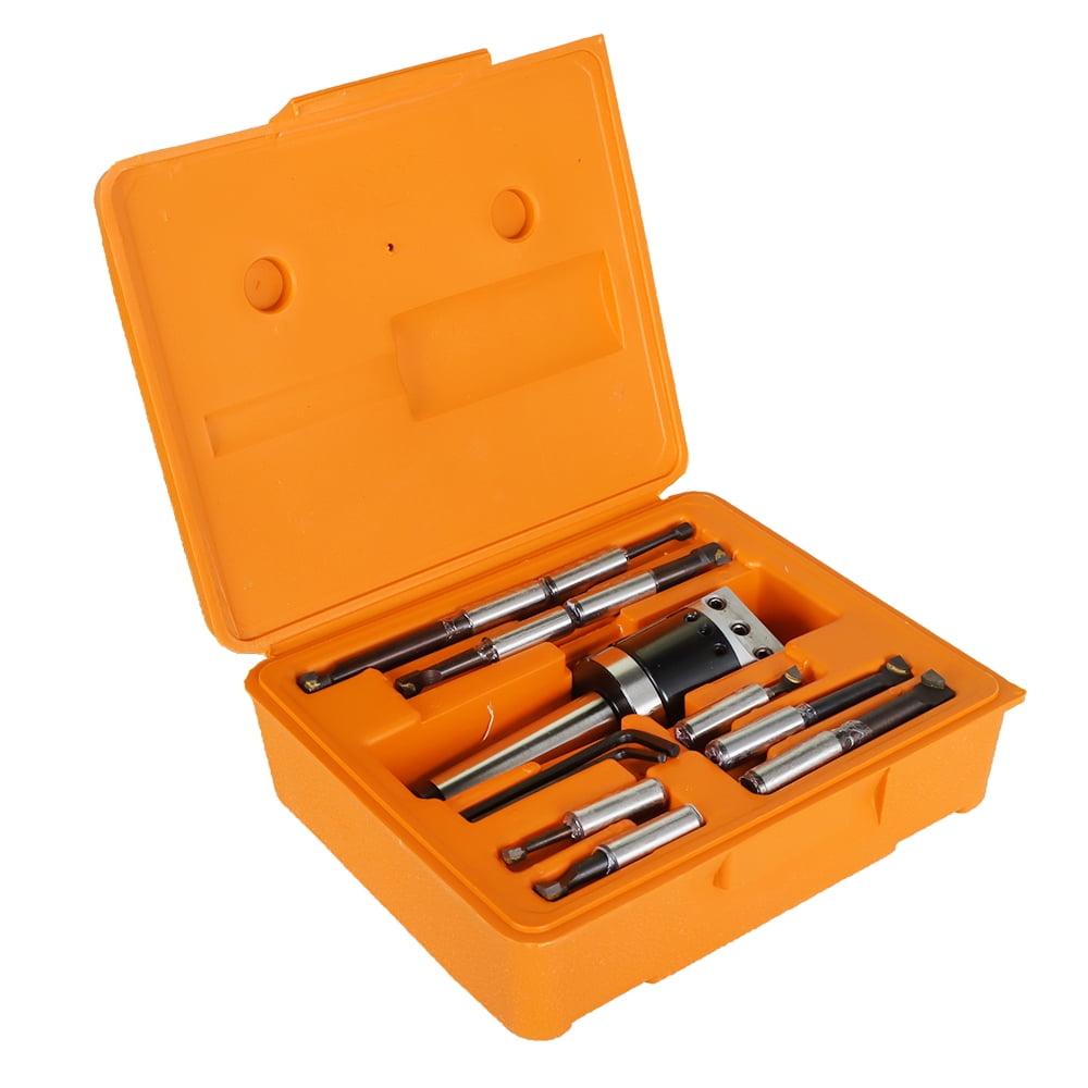 findmall 3 Piece Boring Tool Set (2 Inch Head & MT3 & 1/2 Inch) Boring