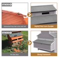 thumbnail image 3 of BUTINGLALE Chicken Coop 115in Large Chicken House with Run Poultry Cage with Nesting Boxes, 8-10 Chickens, 3 of 9