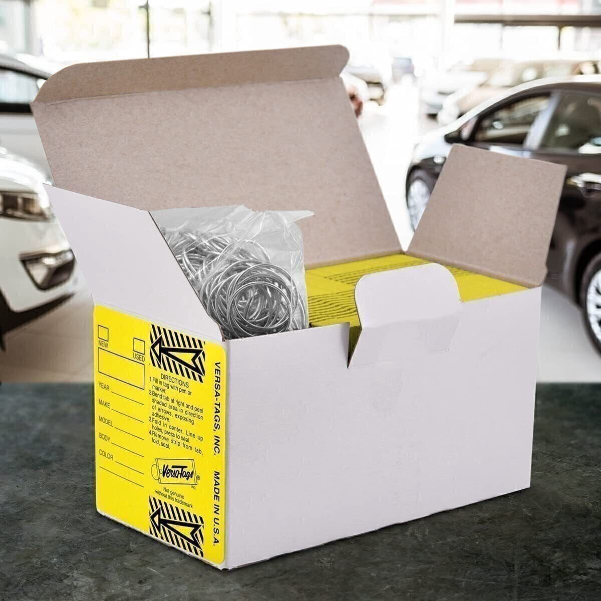 Versa-Tags 250 Key Tags, Self Protecting Poly, 1.25''x3'', Highly Resistant