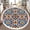 Color 3, variant on Washable Non Slip 6ft Round Rug, Magic sun constellations moons stars Gold Circle Area Rugs with Tassels Carpet for Nursery Bedroom Living Room Playroom Tent rug Tent Castle