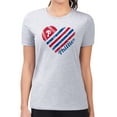 thumbnail image 4 of Women's G-III 4Her by Carl Banks  Heather Gray Philadelphia Phillies Super-Slim Fit Lightweight Heart Graphic T-Shirt, 4 of 5