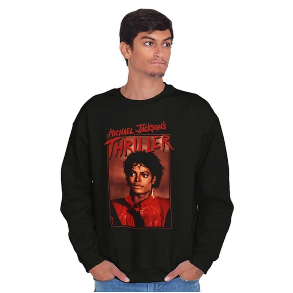 Michael Jackson Thriller Music Video Graphic Pullover Crewneck Sweatshirt Brisco Brands S