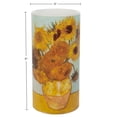 thumbnail image 3 of Lavish Home Van Gogh Sunflowers Battery-Operated LED Candle with Remote, 3 of 8