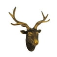 thumbnail image 2 of jifeng -Sculpture Animal Head Rustic Figure Ornament Craft for Party Living Room Dining Copper, 2 of 8