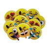 JoyABit Emoji Face Paper Folding Fans - 24 Pack 10" - Emoji Party Favors for Kids