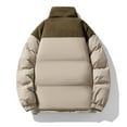 thumbnail image 4 of FDGIU Men's Puffer Jacket - Stand Collar Winter Thickened Quilted Parka, Warm Lightweight Cold Weather Coat, Multiple Colors, 4 of 4