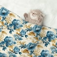 thumbnail image 2 of Disketp Vintage Blue Flowers Dog Blanket/Bed Cover for Dogs and Cats,Puppy Essentials-Large, 2 of 8