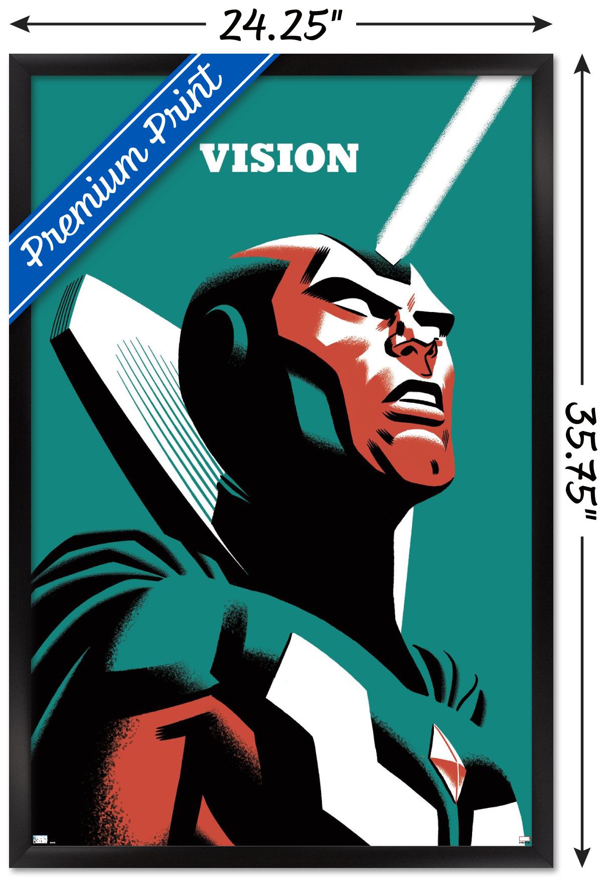 Marvel Comics - Vision - Vision #4 Wall Poster, 22.375" x 34", Framed