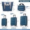 thumbnail image 3 of Hardshell ABS Luggage Set - Carry-On Suitcases with Dual Spinner Wheels,Check-In Sizes for Travel & Business, 3 of 8