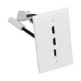 thumbnail image 3 of Port Wallplate Socket Cover,3 Ports 4K Wall Wall Panel Ports Wall Plate Precision Engineered, 3 of 14
