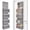 Gray, variant on General Gray Over Door Organizer with 4 Large Clear Pockets, Neutral Hanging Door Storage for Closet, Bathroom, Bedroom, Dorm, Nursery, Toys, Toiletries