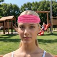 thumbnail image 2 of Unique Bargains 1 Pc Breathable Headband for Yoga Pink White, 2 of 6
