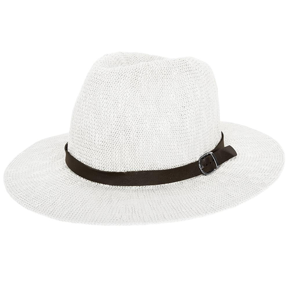 Coral Jones Women's Floppy Straw Hat and Foam Flip Flop Sandals Set US Women's Shoe Sizes 7-10