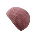 thumbnail image 3 of SnugZero Over-the-Ear Kufi Beanie Cap With Zigzag Knit For Unisex Adult, Rose Pink, 3 of 4