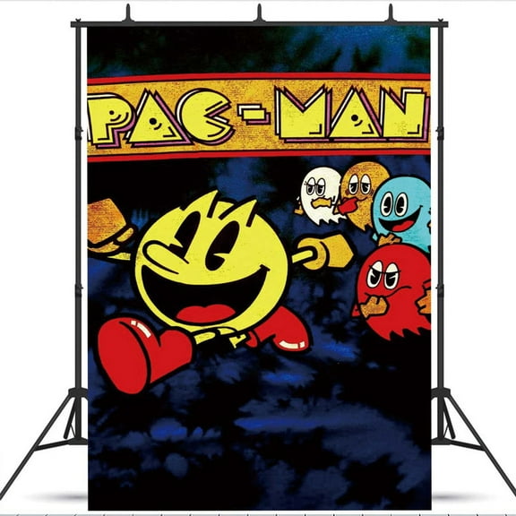 Pacman Poster Wall Decor Birthday Banner Backdrop Background Party Supplies Taspestry