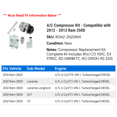 thumbnail image 2 of A/C Compressor Kit - Compatible with 2012 - 2013 Ram 3500, 2 of 2