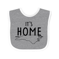 Inktastic It's Home- State of North Carolina Outline Boys or Girls Baby Bib