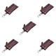 thumbnail image 3 of Sonducket Cartera de cuero Llaves Monedero Llavero Tarjeta de crédito Bolsillo Mujeres Hombres Café Type2 NO2 Sonducket  CBP315758, 3 of 5