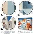 thumbnail image 3 of Designart "horizon Colorful Geometry Building II" Architecture Floater Framed Canvas Art Print, 3 of 7