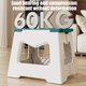 thumbnail image 5 of Taburete Plegable Resistente | Asiento Portátil para Adultos para Acampar y Pescar | Silla de Plástico Compacta y Ligera con Asa | Soporta 60 Kg | Taburete de Descanso para Senderismo Al Aire Libre, 5 of 6