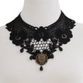thumbnail image 2 of Collar Gargantilla De Encaje Hueco De Flores Salvador Para Mujer Cumpleaños Navidad, 2 of 10