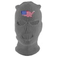 thumbnail image 1 of Gravity Threads USA Country 3-Hole Ski Mask - Heather Grey, 1 of 2