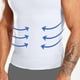 thumbnail image 5 of Alta Compresión Shapewear de los Hombres de Alta Elástica Corset Cintura sin Mangas Cuello Tripulado, Adelgazamiento Camiseta, 5 of 8