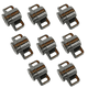 thumbnail image 2 of Zócalo magnético para puerta de gabinete, 8 Uds., con imán para cerradura de puerta de gabinete más cercana (Color pistola), 2 of 5