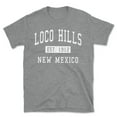 thumbnail image 1 of Loco Hills New Mexico Classic Established Men's Cotton T-Shirt, 1 of 1