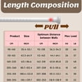 thumbnail image 4 of Shower Curtain Rod Tension Curtain Rod No Drill Shower Rod Tension Rod Shower Rods Expandable Curtain Rod Tension Never Rust Non-Slip No Drilling Stainless Steel For Bathroom ClosetWindows White, 4 of 6