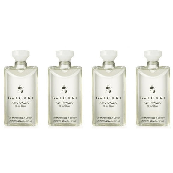 Bvlgari White Tea au the blanc Shampoo & Shower Gel lot of 4 each Total of 10 Oz