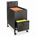 thumbnail image 3 of Safco Rollaway Mobile File Cart - 300 lb Capacity - 4 Casters - 2" Caster Size - Steel - x 17" Width x 26" Depth x 28" Height - Black - 1 Each, 3 of 3