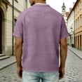 thumbnail image 3 of Klisyaur Fashion Tee Tops for Mens Short Sleeve with Button Casual Breathable Lightweight Comfortable Summer Basic Shirts, 3 of 5