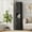 [11.81"W 2- Door] Black, variant on Ero 67" Metal Storage Cabinet with Lock, Tall Narrow Office File Cabinets with 1 Door & 5 Adjustable Shelves