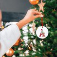 thumbnail image 4 of CuiLiyq 26 Initial Letters Christmas Tree Pendant, Xmas Candy Reindeer Ornaments with Rope Mini Personalized Round Decorations, for Christmas Party Gifts DIY Decor (Acrylic, A), 4 of 4