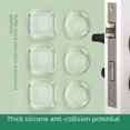 thumbnail image 1 of Pasta anticolisión de silicona transparente, manija de puerta engrosada, protección de pared de la puerta del refrigerador, amortiguador silencioso, almohadilla anticolisión, 1 of 1