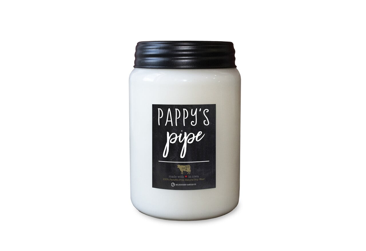 milkhouse candle company farmhouse collection mason jar candle 26 ounce apothecary jar pappy s pipe walmart com