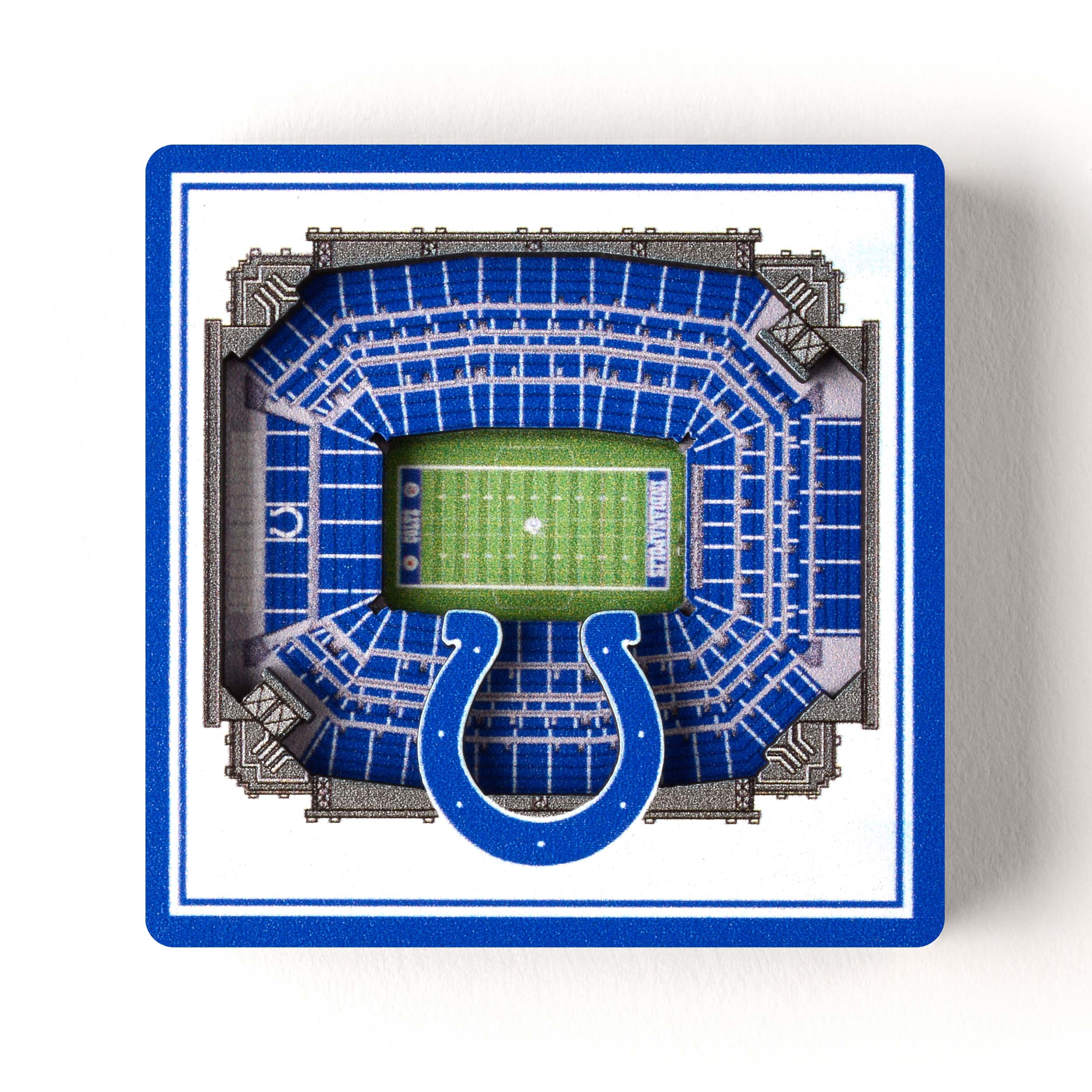 YouTheFan NFL Indianapolis Colts 3D StadiumView Magnet