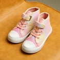 thumbnail image 2 of Kushyshoo Glitter Rainbow Toddler High Top Girls Sneakers Kids Walking Shoes 8M, 2 of 6