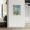thumbnail image 4 of Beach Wall Art Rustic Beach Landscape Pictures Wall Decor Country Flower Painting Just Breathe Canvas Prints Home Artwork Framed Decor for Bathroom Bedroom Living Room 12"x16", 4 of 6