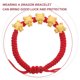 thumbnail image 2 of KAKOWELY Pulsera del Año del Dragón Pulsera Decorativa Pulsera Trenzada Roja Pulsera con Dijes, 2 of 5