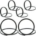 thumbnail image 1 of Minkissy 6Pcs Table Number Holders Metal Black Simple Design for Hosts, 1 of 7