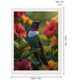 thumbnail image 2 of Diamond Art Kit for Adults, Vibrant Hummingbird Among Blossoms Diamond Painting for Adults Beginners, 5D DIY Diamond Art Painting Kits, Colorful Diamond Painting Craft for Home Decor 12x16, 2 of 7