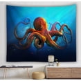 thumbnail image 2 of Tapestry Undersea Pulpus para pared, 150 x 150 cm, microtela, 2 of 2