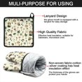 thumbnail image 7 of Colorful Mushroom Frog Black Pattern Kitchen Oven Mitt and Pot Holder Sets 4 Pcs for Baking, Cooking and Grilling, Heat Resistant Up To 392 °F, 7 of 7