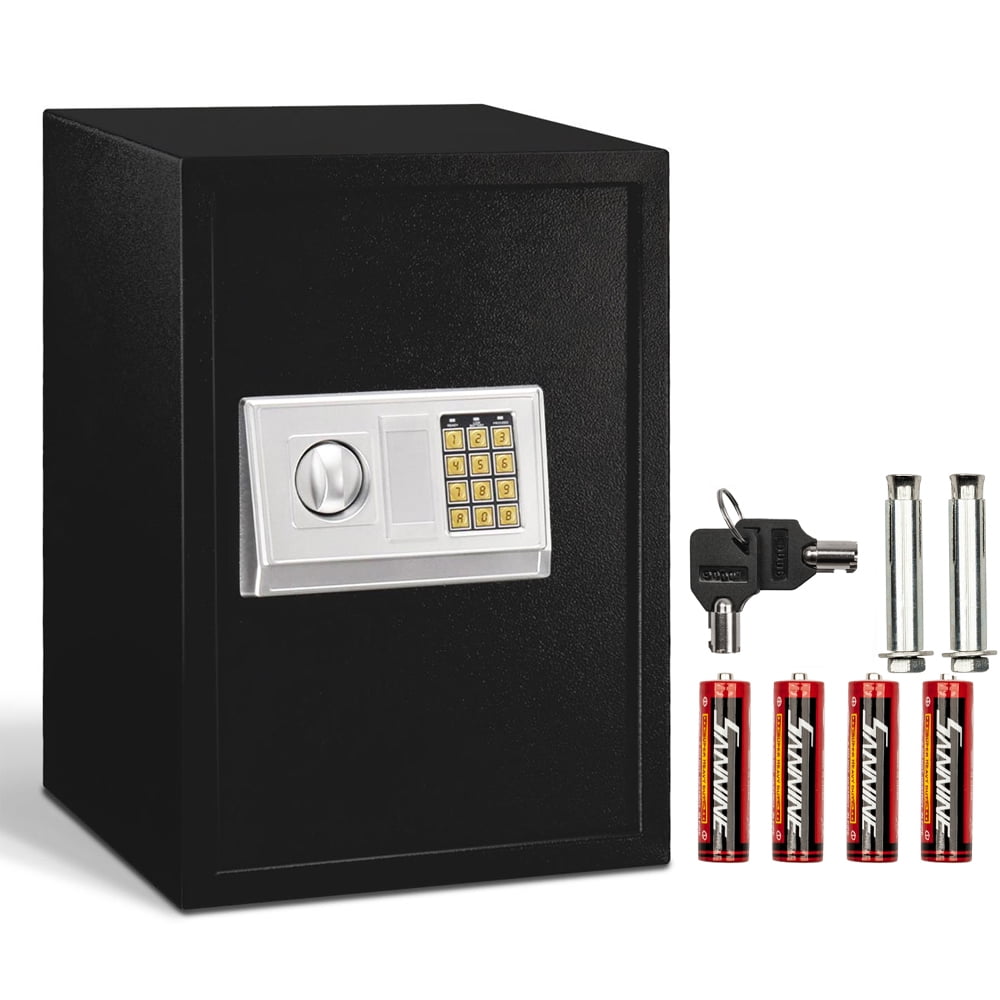 0.8CF Digital Flat Recessed Wall Safe Home Security Gun Cash Box Locking Sturdy 