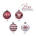 thumbnail image 4 of 24Pcs Christmas Baubles Ornament 6cm for Wedding Winter Holiday Party Decoration Christmas Tree Ornament, 4 of 9