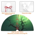 thumbnail image 4 of Lsque Green Night Sky Moon Branches Print Christmas Tree Skirt, Tree Skirt with Ties or Velcro, Perfect for Holiday Decorations, Halloween, and New Year-30", 4 of 7