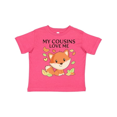 

Inktastic My Cousins Love Me- Little Fox Gift Toddler Boy or Toddler Girl T-Shirt