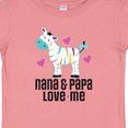 thumbnail image 4 of Inktastic Nana and Papa Grandkids Zebra Girls Baby T-Shirt, 4 of 5